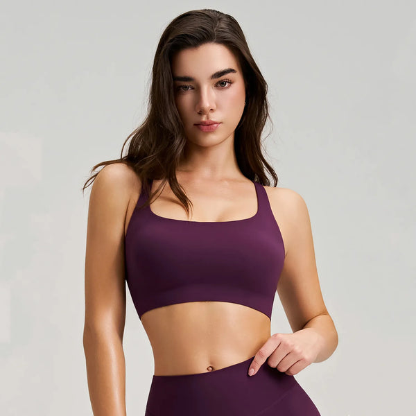 Brassière femme maintien fort bretelles larges zip frontal — FLOW