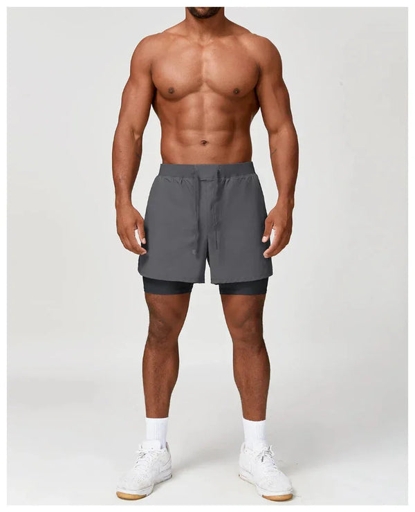 Short homme training double couche séchage rapide — edge