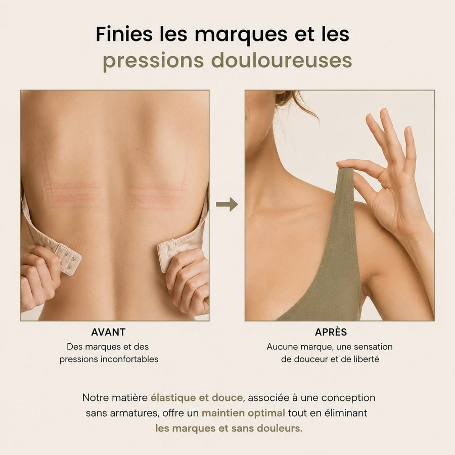 FLOW SoftLift : fini les marques et pressions douloureuses, avant apres