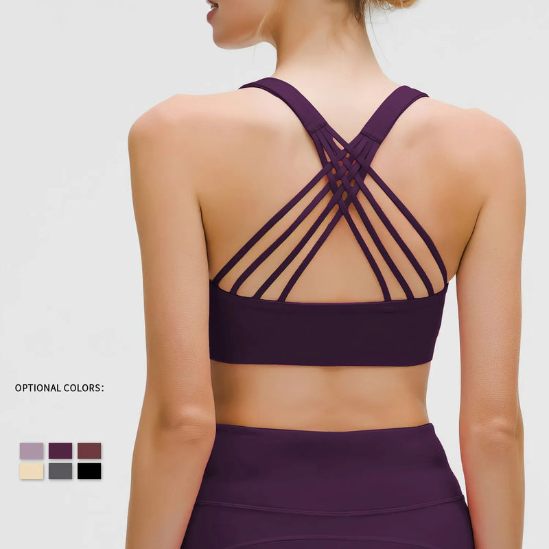 Brassière femme maintien fort bretelles larges zip frontal — FLOW — photo 2