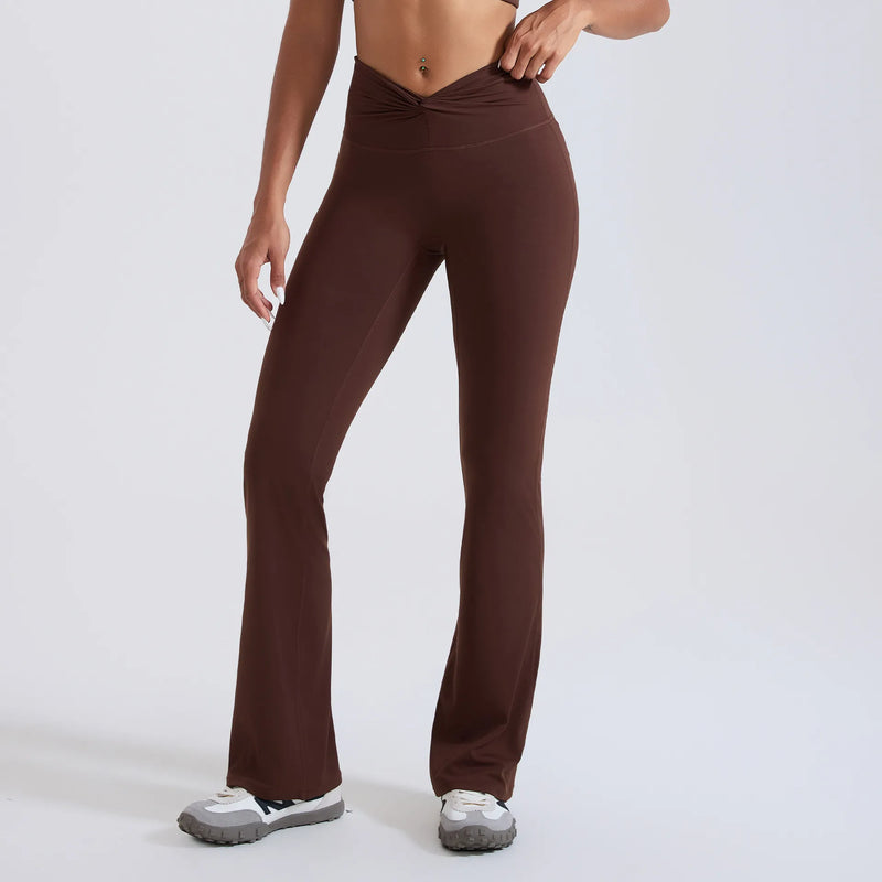 Pantalon évasé femme sport taille haute squat-proof — CORE — photo 3