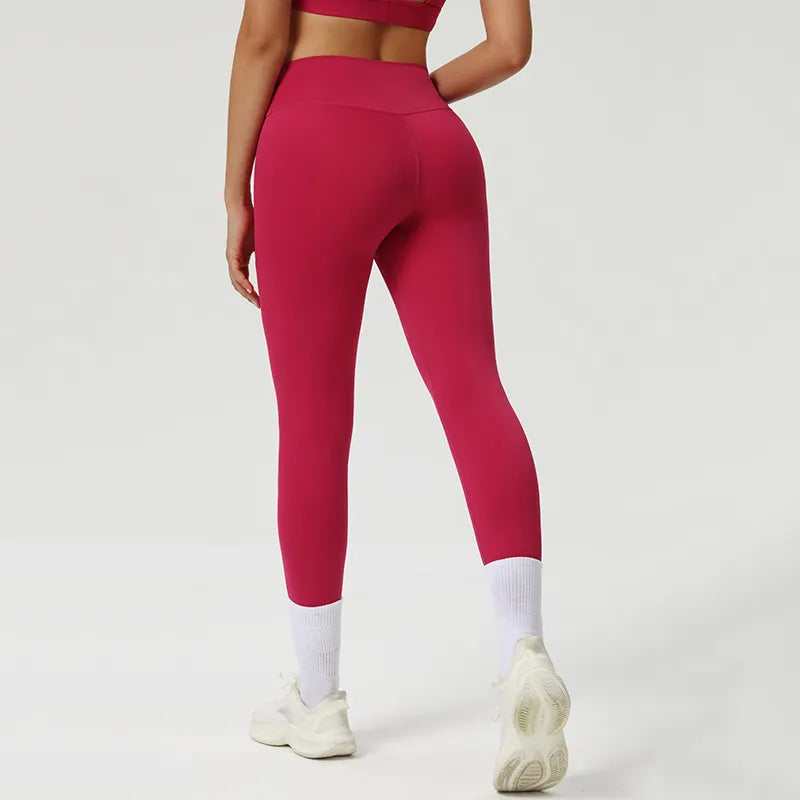 Ensemble yoga femme brassière dos nageur et legging côtelé — FLOW