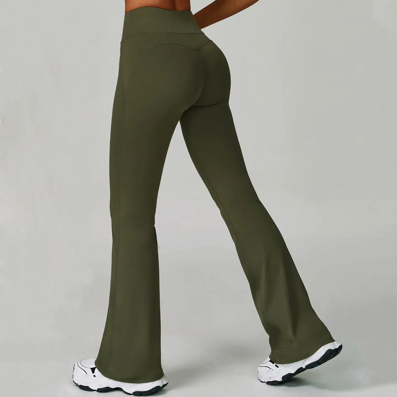 Ensemble training femme brassière dos nageur bretelles larges et legging compression douce — PULSE