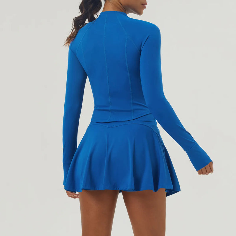 Veste femme sport zip frontal couture plate — PULSE — photo 2
