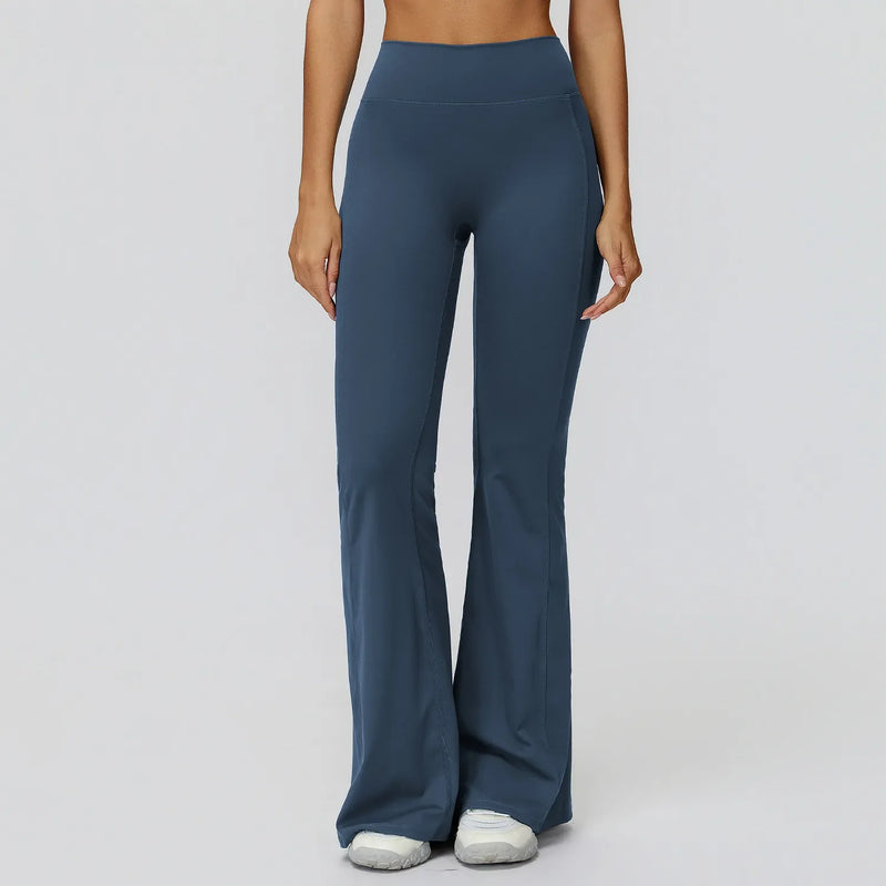 Pantalon évasé femme sport taille haute séchage rapide — CORE — photo 2
