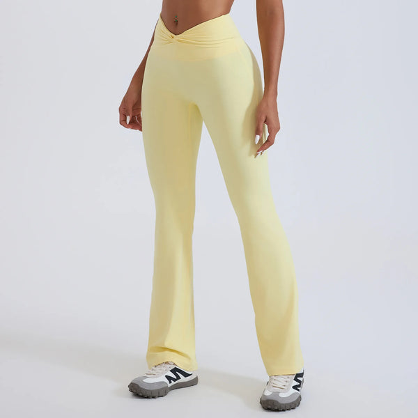 Pantalon évasé femme sport taille haute squat-proof — CORE