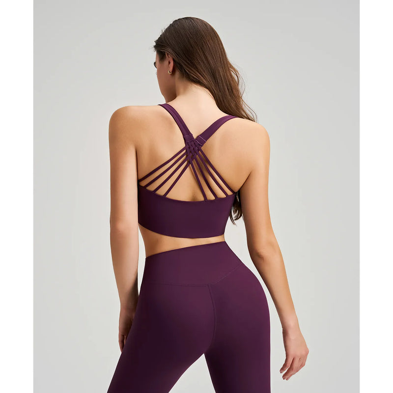 Brassière femme maintien fort bretelles larges zip frontal — FLOW — photo 9