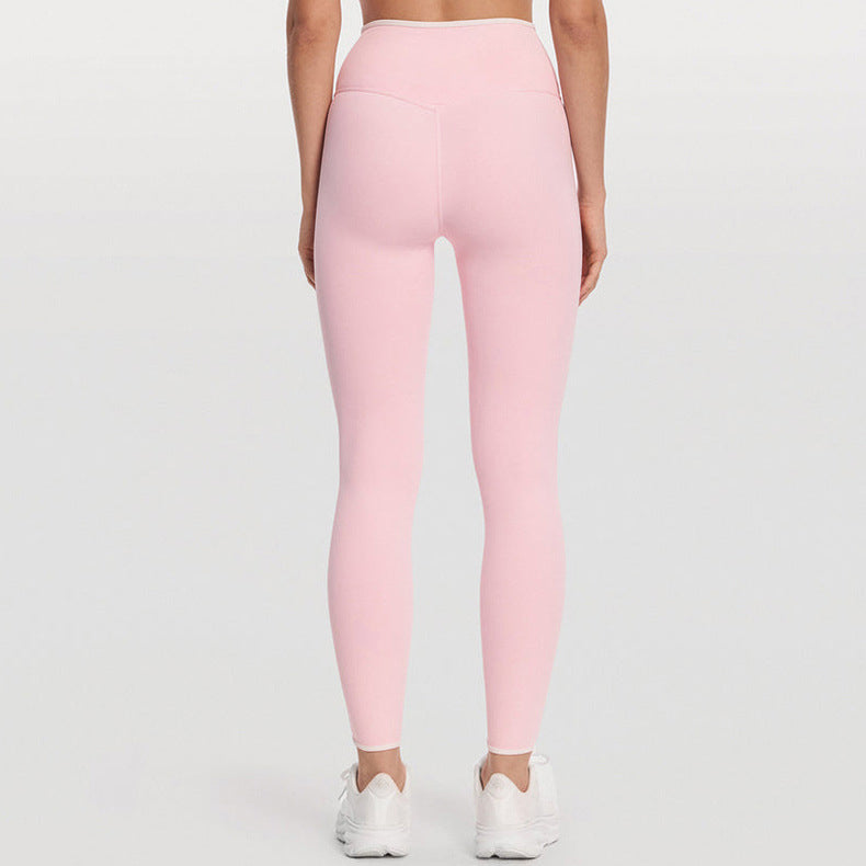 Ensemble yoga femme brassière dos nageur confort 12h et legging côtelé couture plate — CORE