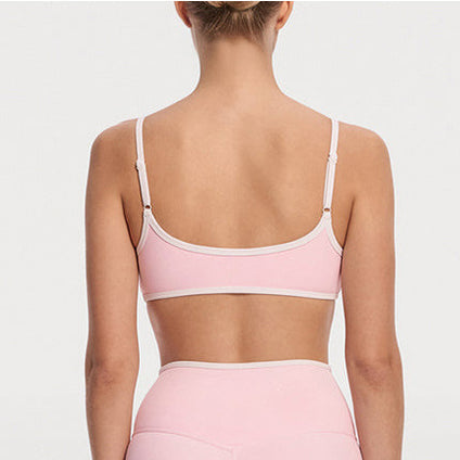 Ensemble yoga femme brassière dos nageur confort 12h et legging côtelé couture plate — CORE