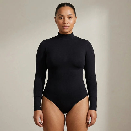 Body gainant femme sans couture zip manches | ORIIVE