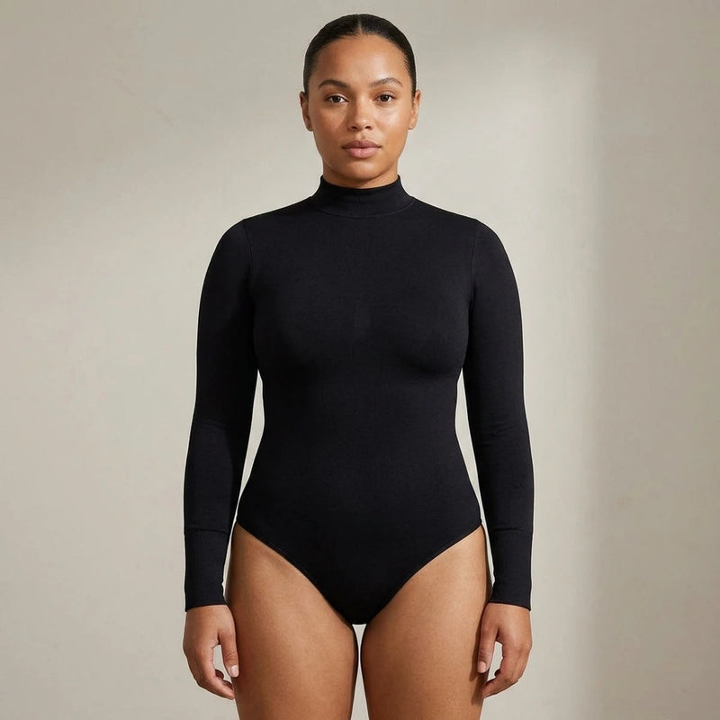 Body gainant femme sans couture zip manches | ORIIVE