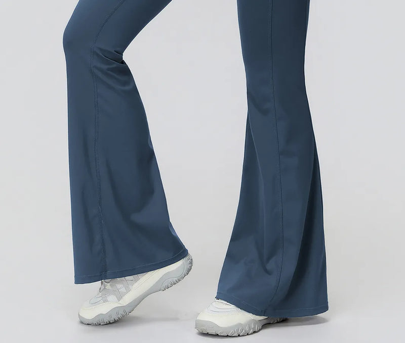 Pantalon évasé femme sport taille haute séchage rapide — CORE — photo 15