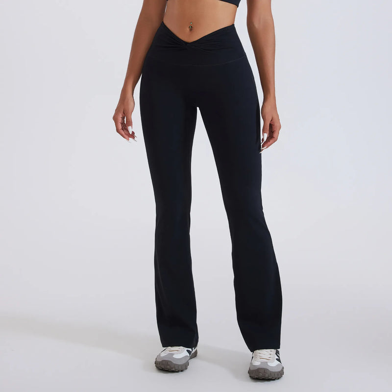 Pantalon évasé femme sport taille haute squat-proof — CORE — photo 6