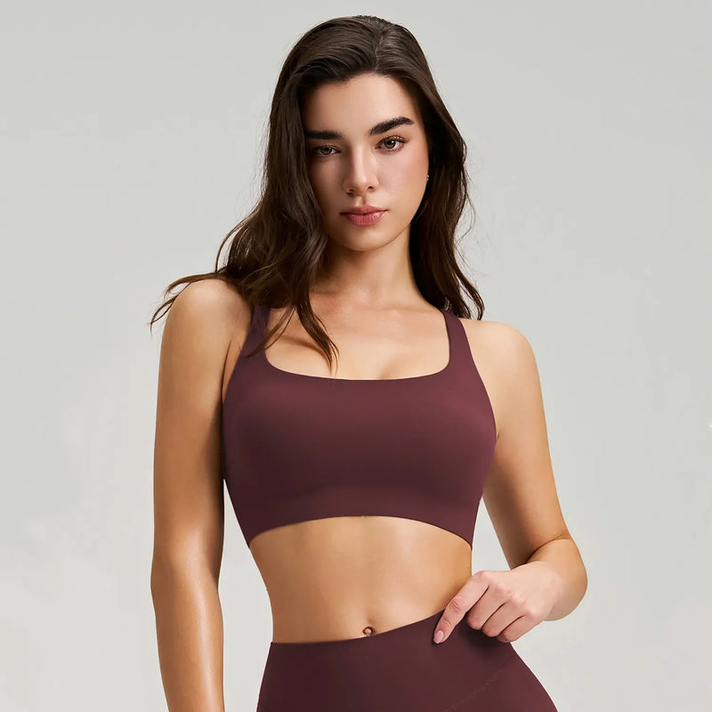 Brassière femme maintien fort bretelles larges zip frontal — FLOW — photo 5