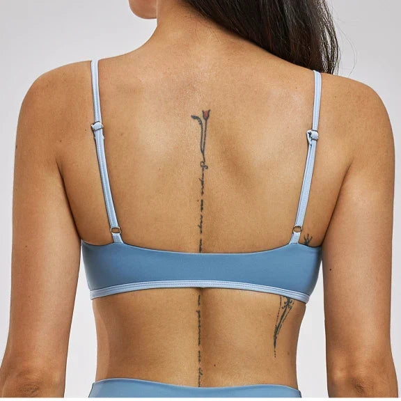 Ensemble training femme brassière dos croisé et legging taille haute — FLOW