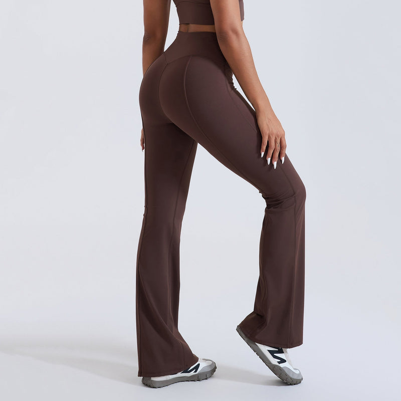Pantalon évasé femme sculptant taille haute — SCULPT — photo 3