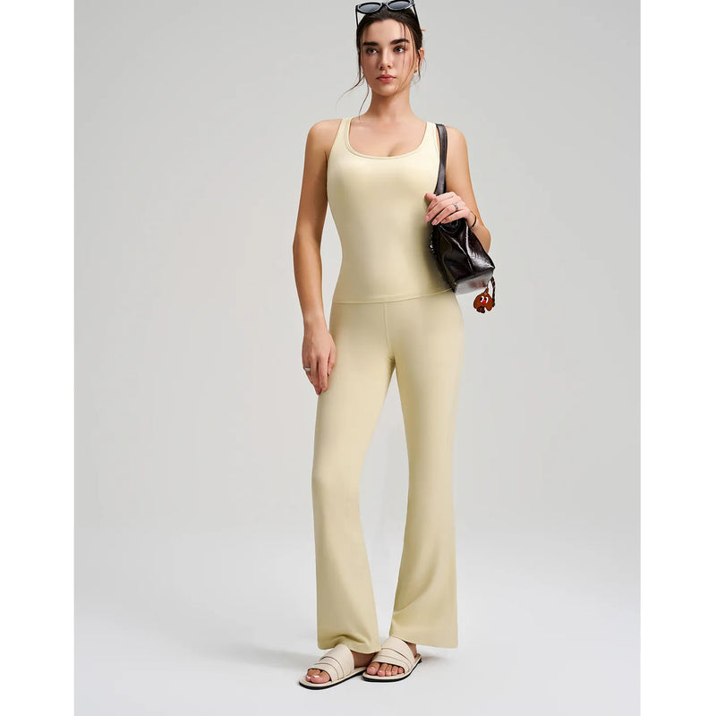 Pantalon évasé femme yoga respirant anti-friction — FLOW — photo 9