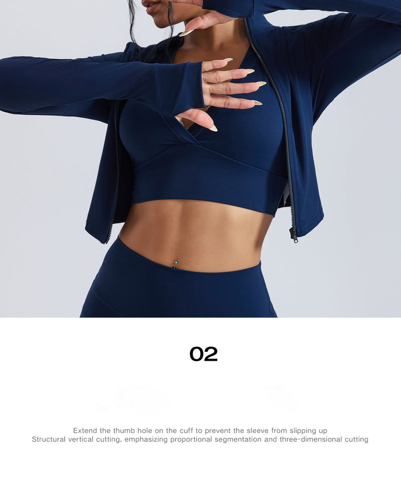 Veste femme sport zip frontal poches latérales — EDGE — photo 6