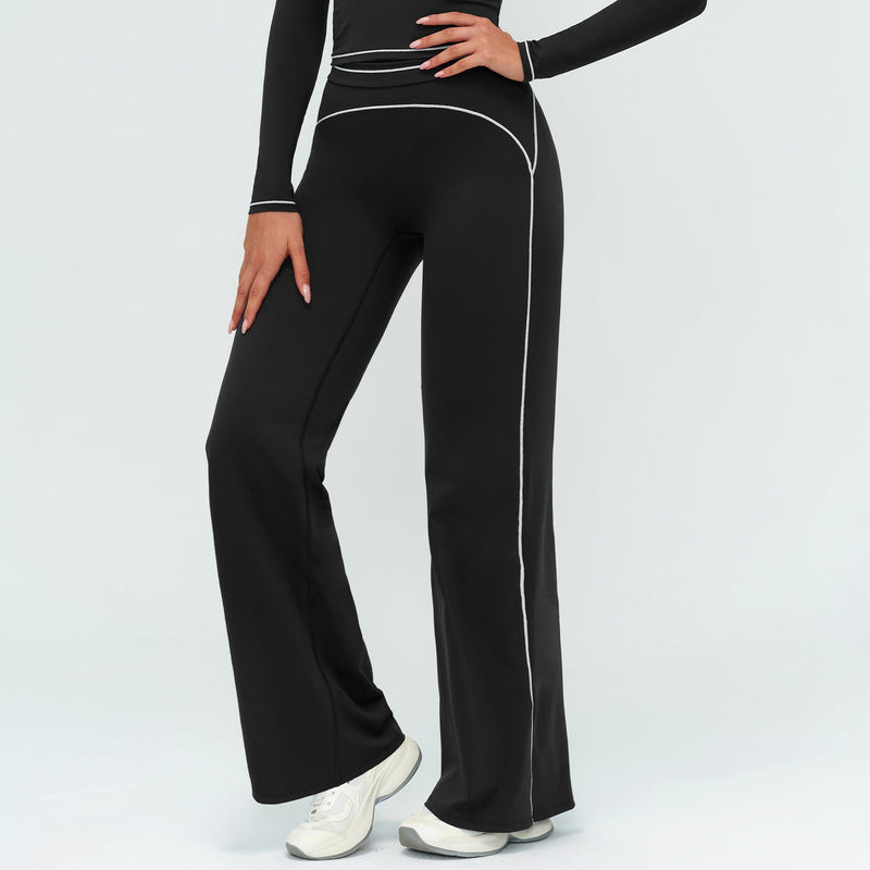 Ensemble yoga femme brassière dos nageur zip frontal et legging poches latérales — FLOW