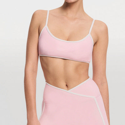 Ensemble yoga femme brassière dos nageur confort 12h et legging côtelé couture plate — CORE
