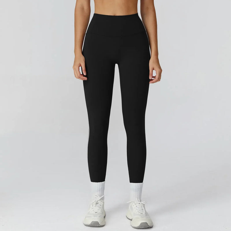 Ensemble yoga femme brassière dos nageur et legging couture plate — FLOW
