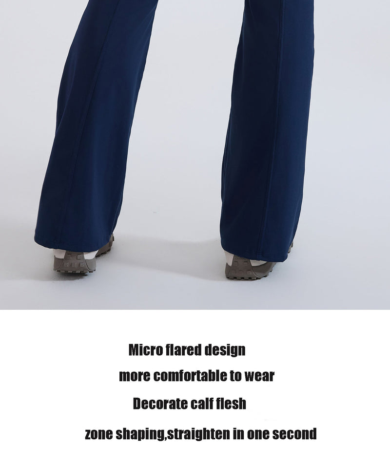 Pantalon évasé femme sculptant taille haute — SCULPT — photo 9