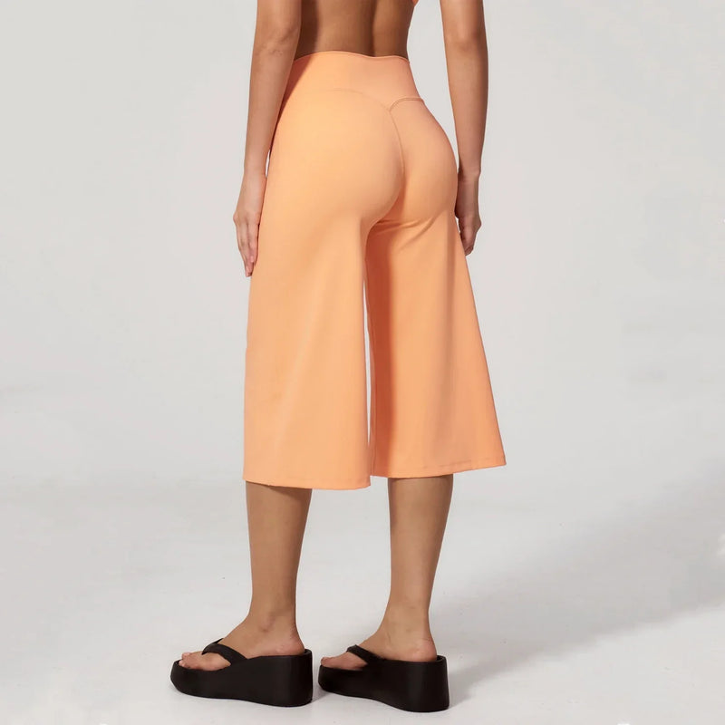 Ensemble yoga femme brassière maintien fort et pantalon large — FLOW