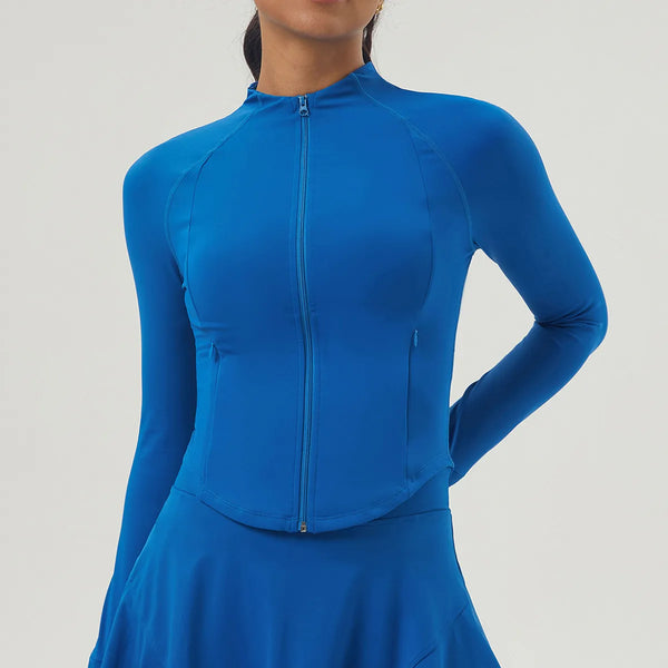 Veste femme sport zip frontal couture plate — PULSE