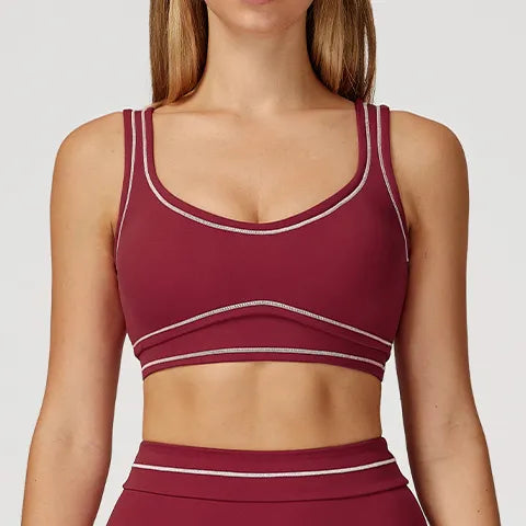 Ensemble training femme — brassière dos nageur, legging ou short au choix — PULSE