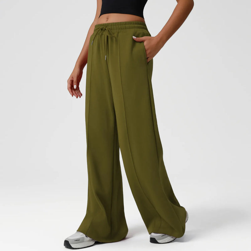 Pantalon large femme yoga stretch microfibre — FLOW — photo 5