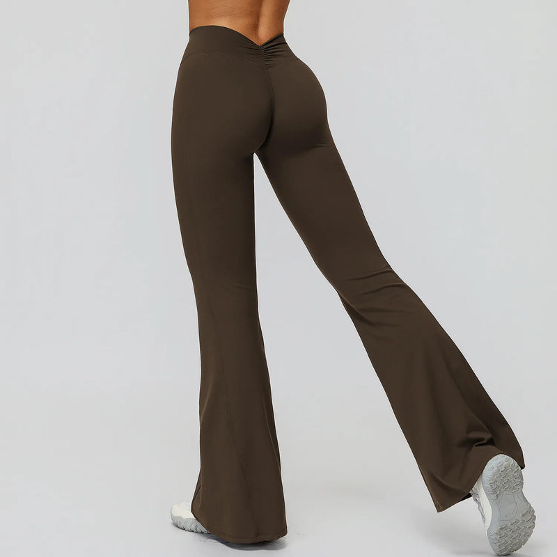 Pantalon évasé femme sport taille haute séchage rapide — CORE — photo 4