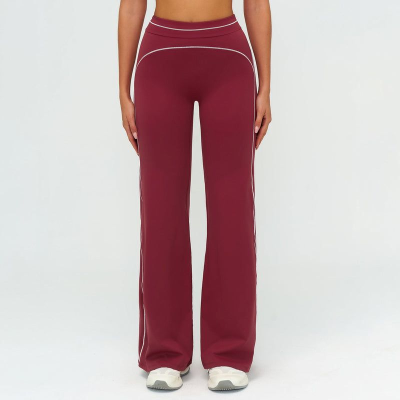 Ensemble yoga femme brassière dos nageur zip frontal et legging poches latérales — FLOW