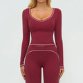 Ensemble yoga femme — brassière dos nageur zip frontal, legging ou short au choix — FLOW