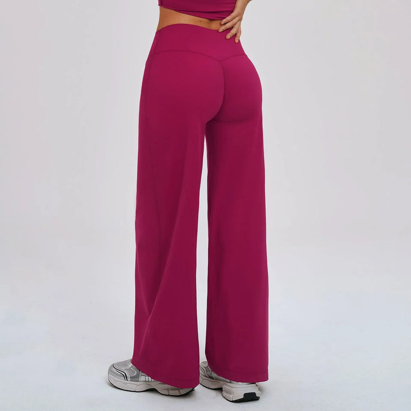 Ensemble yoga femme brassière dos nageur et pantalon large — FLOW