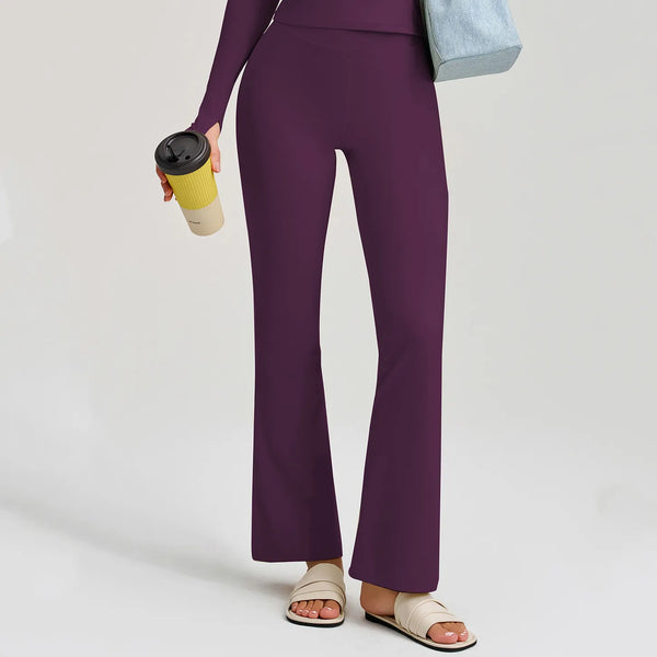 Pantalon évasé femme yoga respirant anti-friction — FLOW