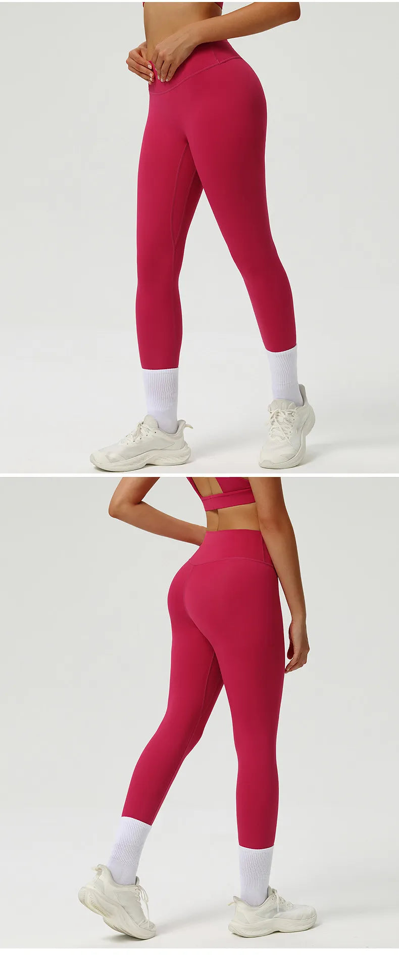 Ensemble yoga femme brassière dos nageur et legging côtelé — FLOW