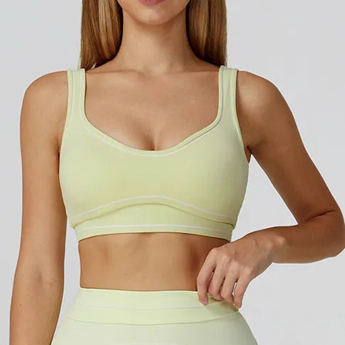 Ensemble training femme brassière dos nageur et legging poches latérales — PULSE