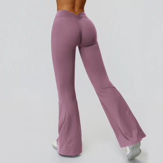 Pantalon évasé femme sport taille haute séchage rapide — CORE
