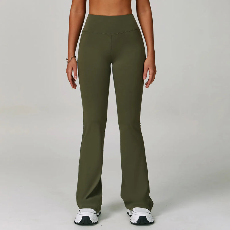 Ensemble training femme brassière dos nageur bretelles larges et legging compression douce — PULSE