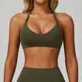 Ensemble training femme — brassière dos nageur bretelles larges, legging ou short au choix — PULSE