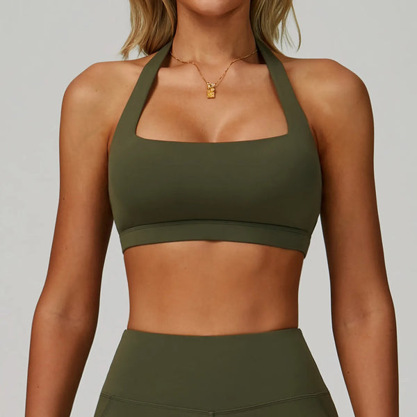 Ensemble running femme — brassière bretelles larges respirant, legging ou short au choix — FLOW