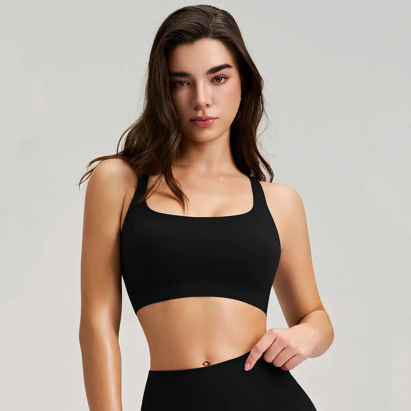 Brassière femme maintien fort bretelles larges zip frontal — FLOW — photo 7