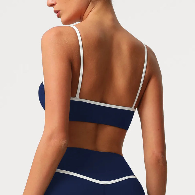Ensemble yoga femme brassière bretelles larges large et legging seconde peau séchage rapide — CORE