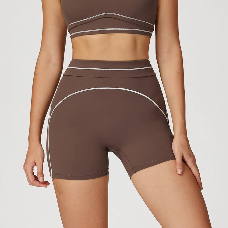 Ensemble sport femme brassière dos nageur bretelles larges et legging poches latérales — FLOW