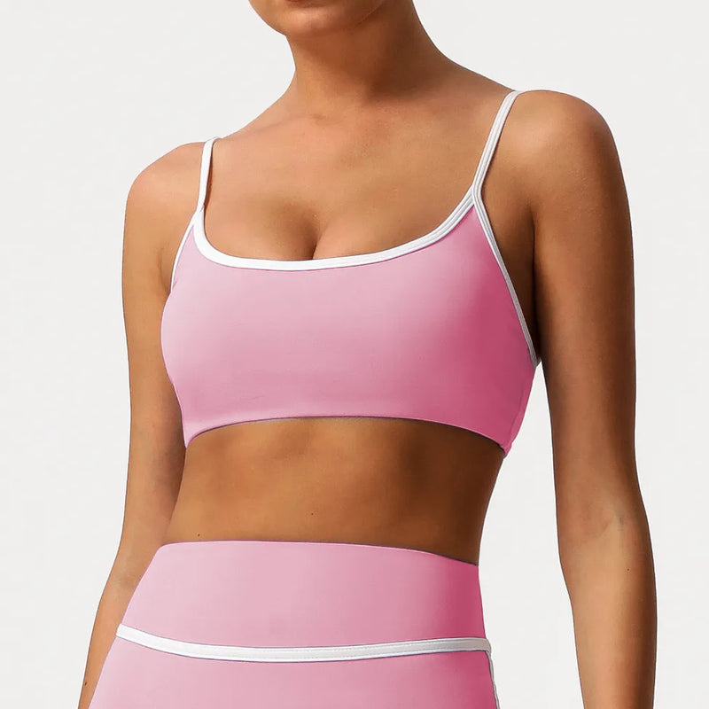 Ensemble yoga femme brassière bretelles larges large et legging seconde peau séchage rapide — CORE