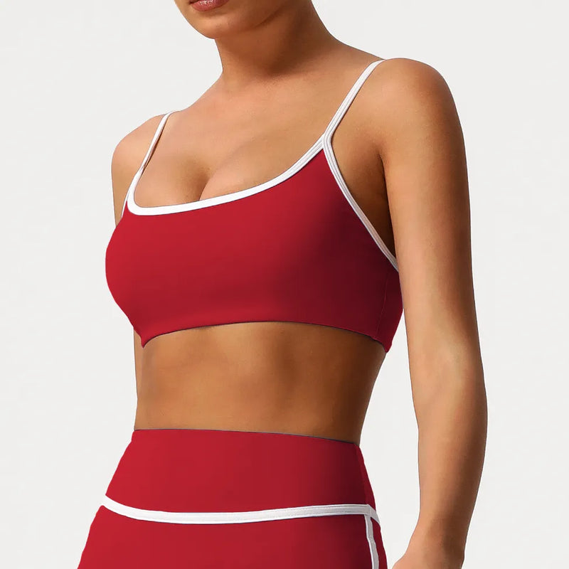 Ensemble yoga femme brassière bretelles larges large et legging seconde peau séchage rapide — CORE