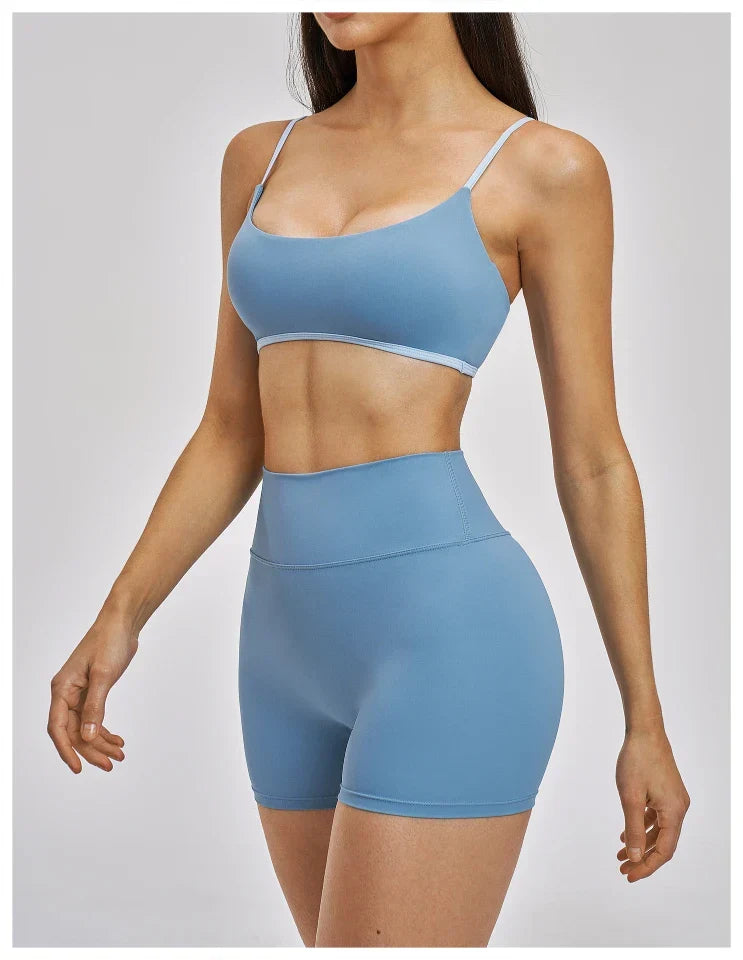 Ensemble training femme brassière dos croisé et legging taille haute — FLOW
