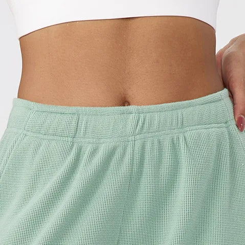 Pantalon large femme sport taille haute couture plate — CORE — photo 7