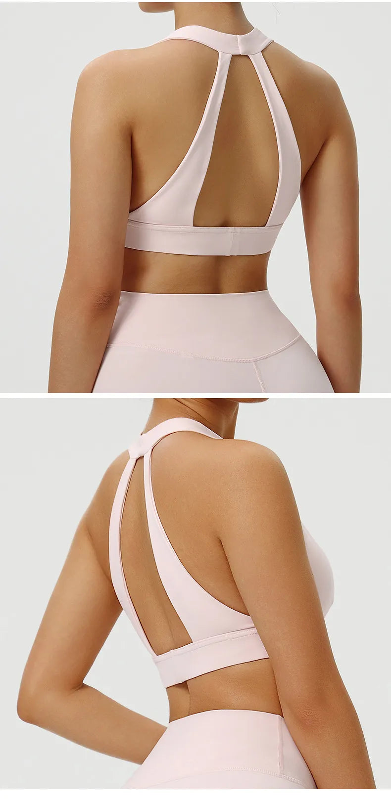 Ensemble yoga femme brassière dos nageur et legging côtelé — FLOW