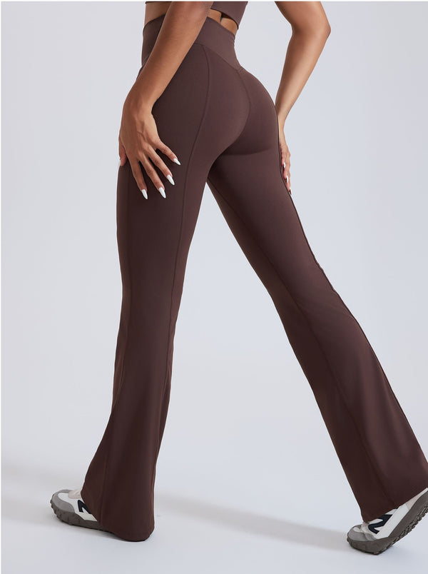 Pantalon évasé femme sculptant taille haute — SCULPT